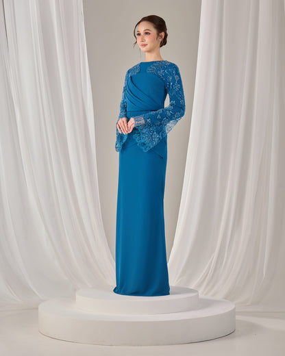 NARISSA DRESS (TEAL BLUE)