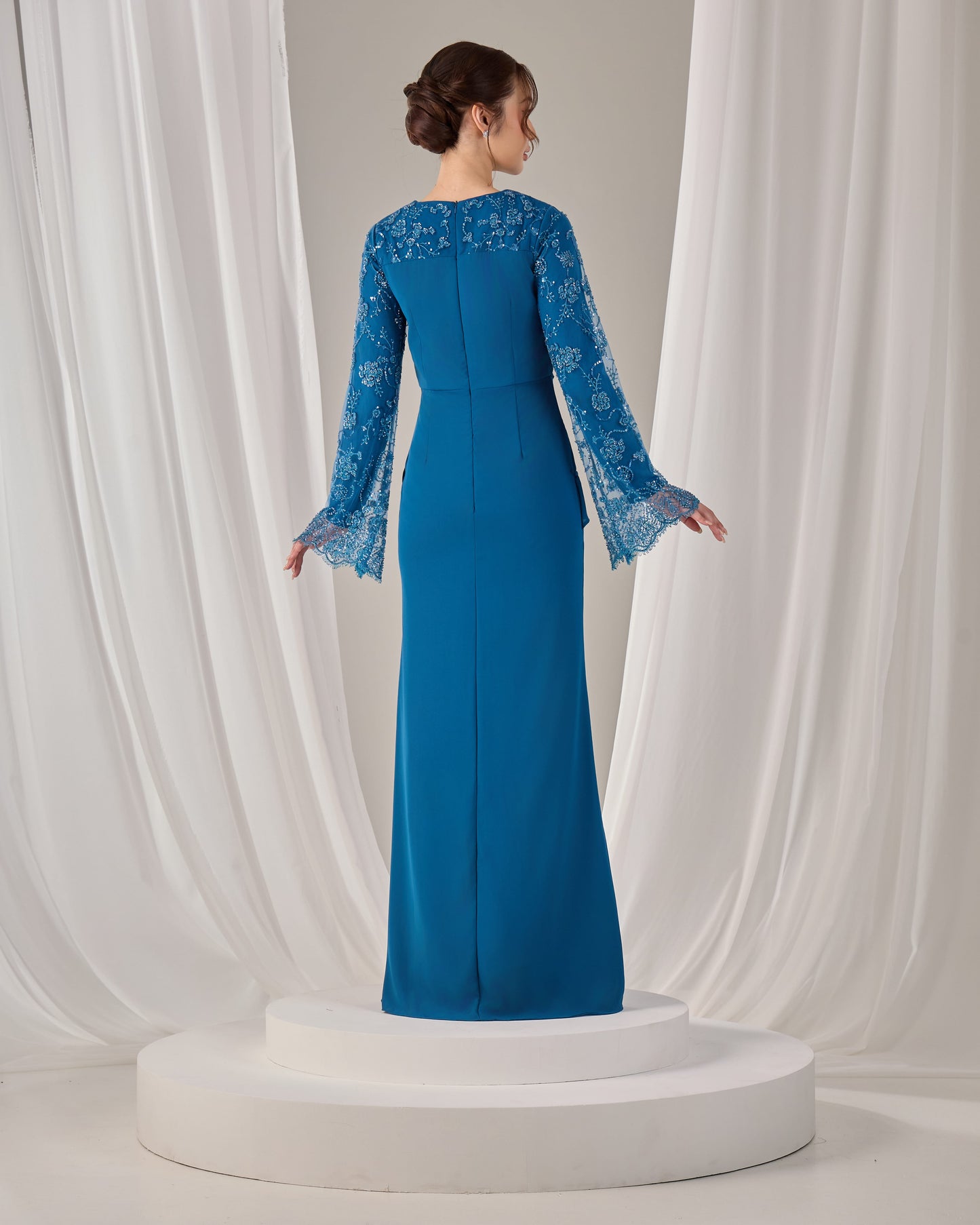 NARISSA DRESS (TEAL BLUE)