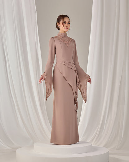 MINOR DEFECT AVELIA DRESS (KHAKI)