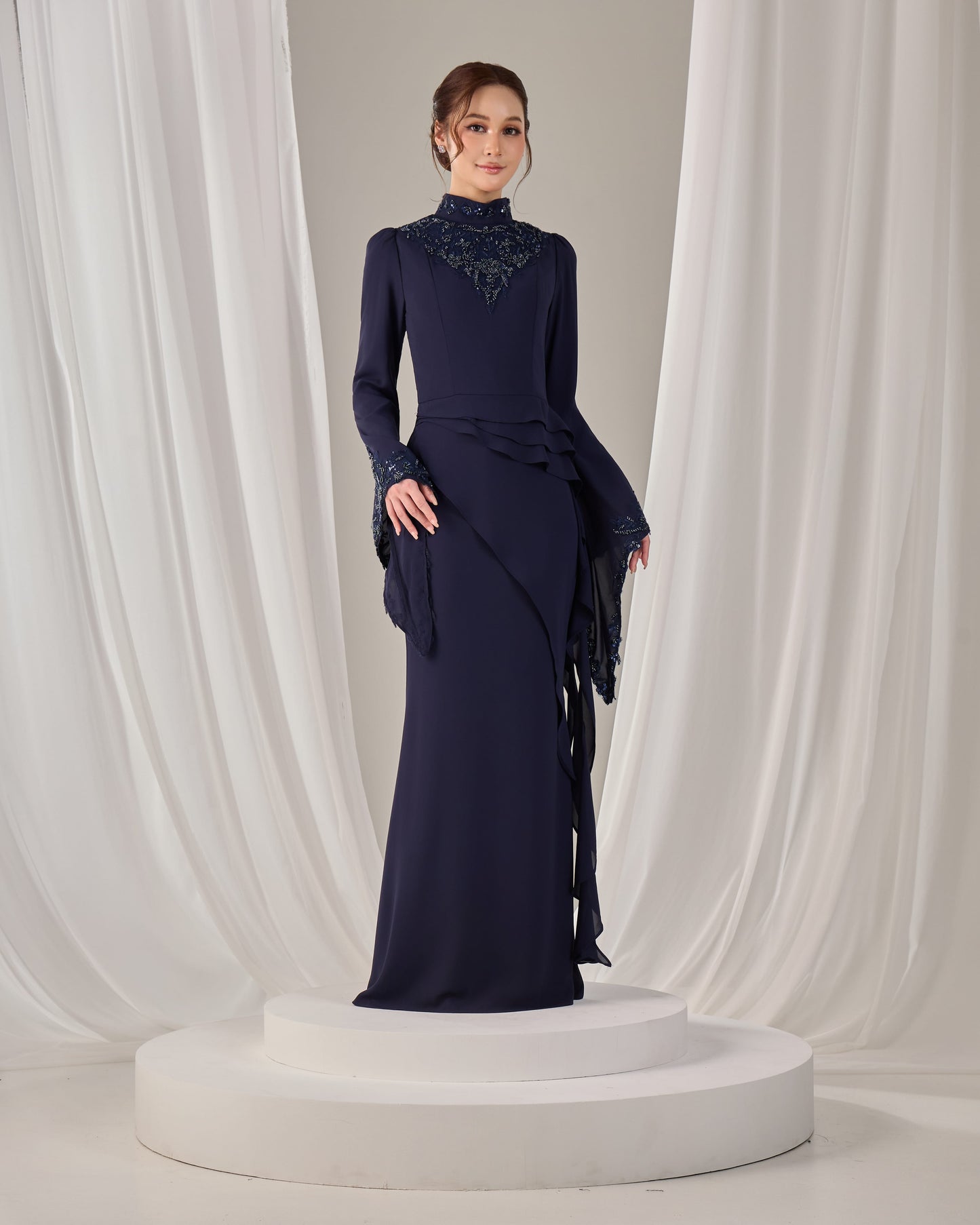 AVELIA DRESS (NAVY BLUE)