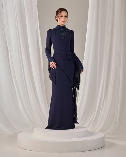 AVELIA DRESS (NAVY BLUE)