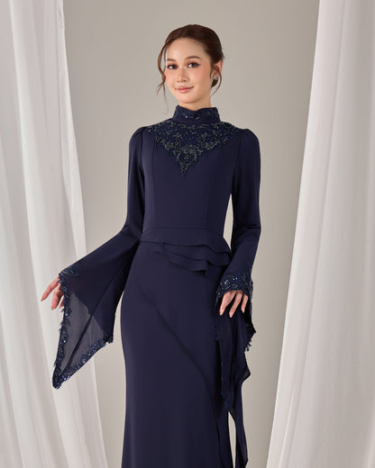 AVELIA DRESS (NAVY BLUE)