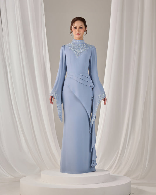MINOR DEFECT AVELIA DRESS (ASH BLUE)
