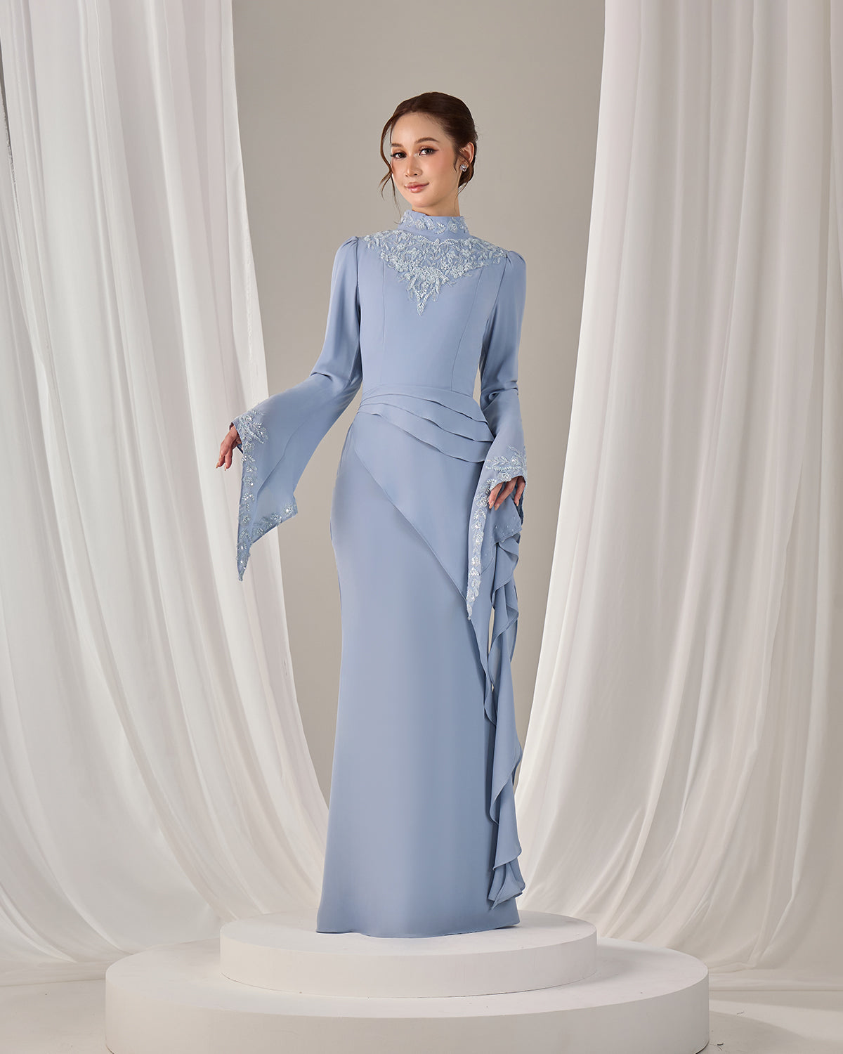AVELIA DRESS (ASH BLUE)