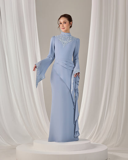 AVELIA DRESS (ASH BLUE)
