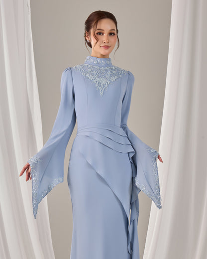 MINOR DEFECT AVELIA DRESS (ASH BLUE)