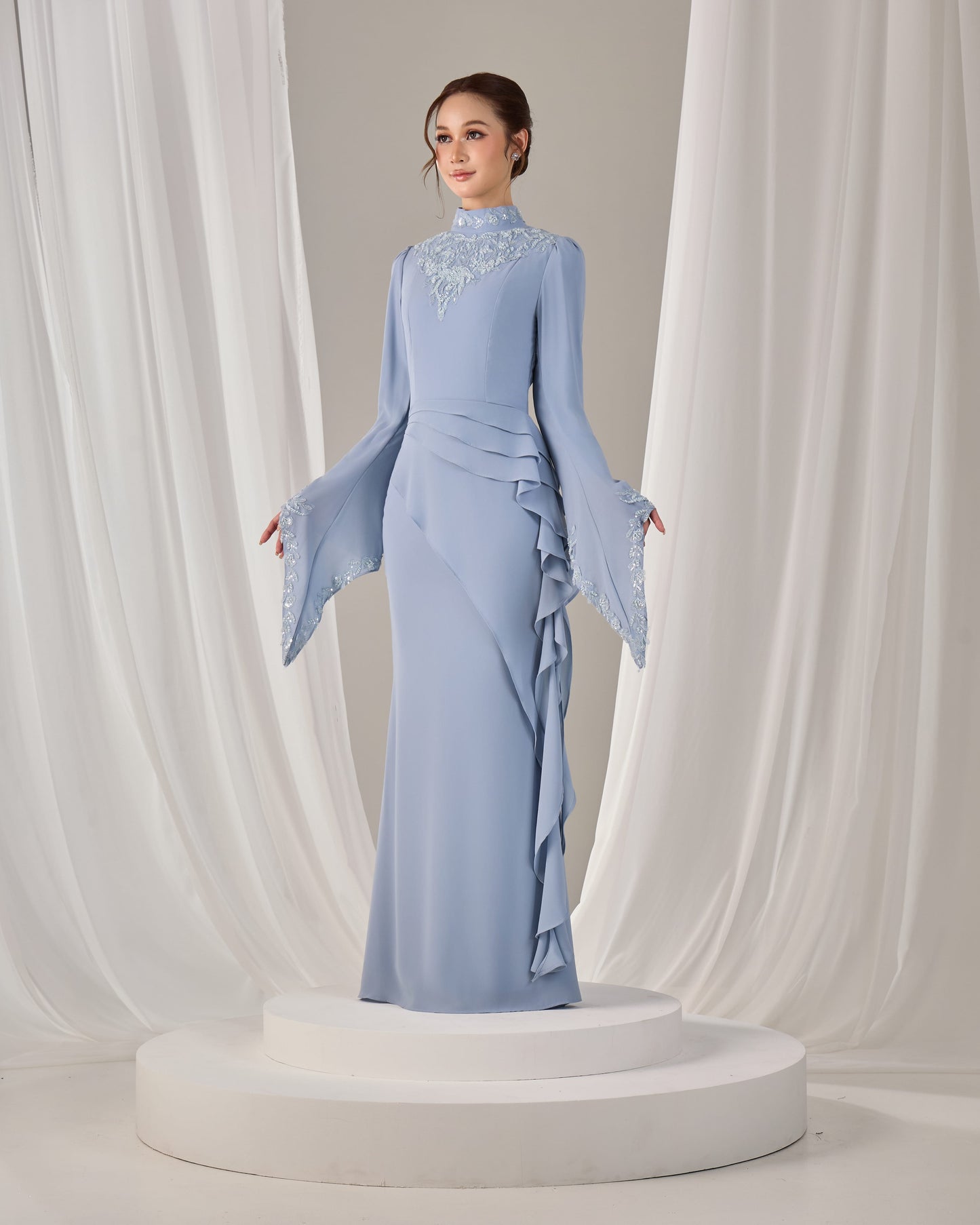 AVELIA DRESS (ASH BLUE)