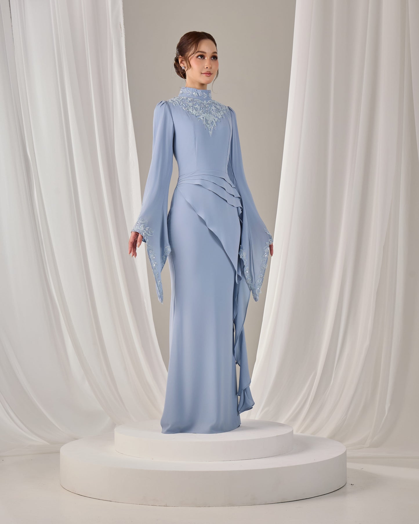 AVELIA DRESS (ASH BLUE)