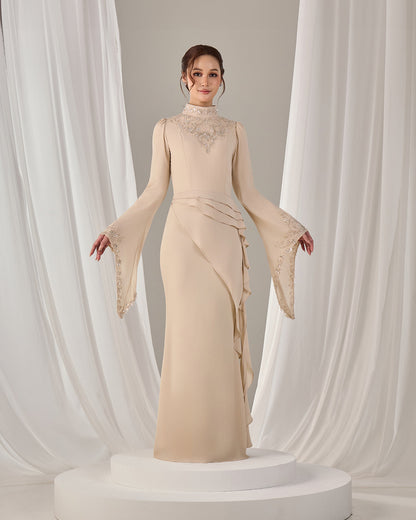 MINOR DEFECT AVELIA DRESS (CHAMPAGNE)