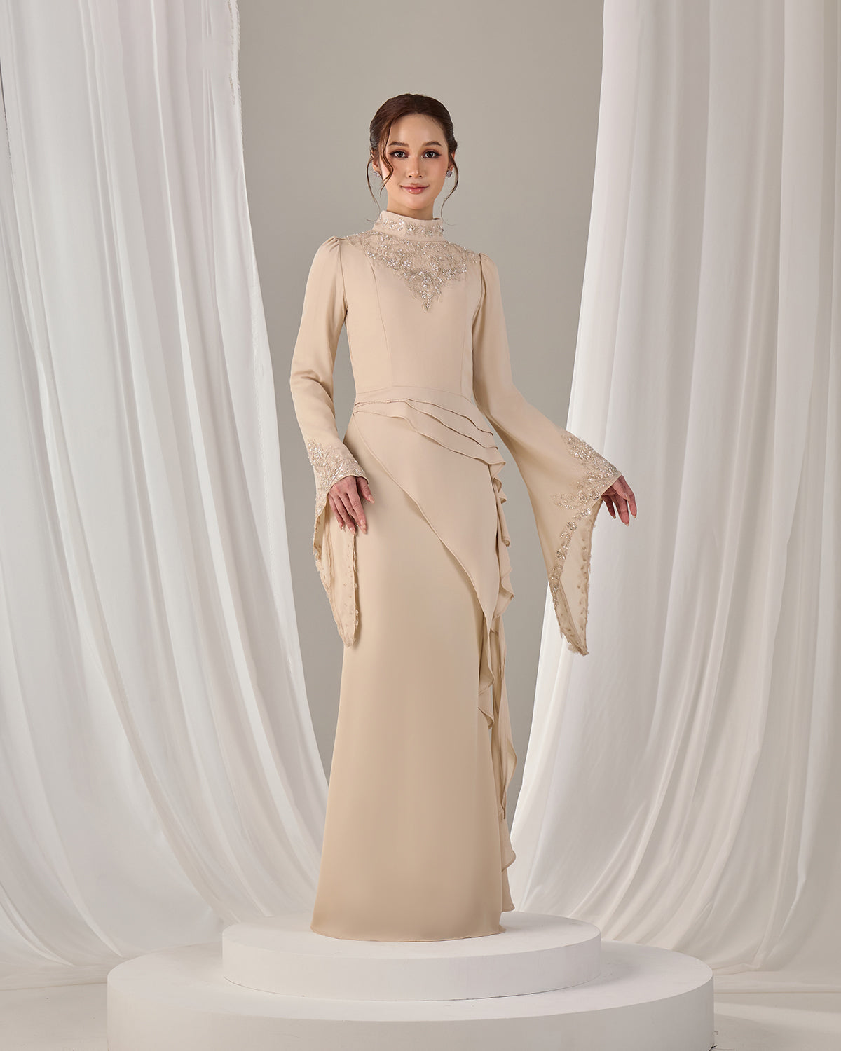AVELIA DRESS (CHAMPAGNE)
