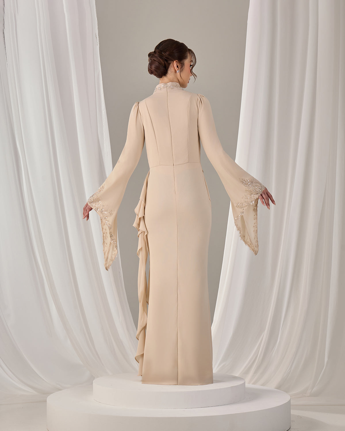 MINOR DEFECT AVELIA DRESS (CHAMPAGNE)