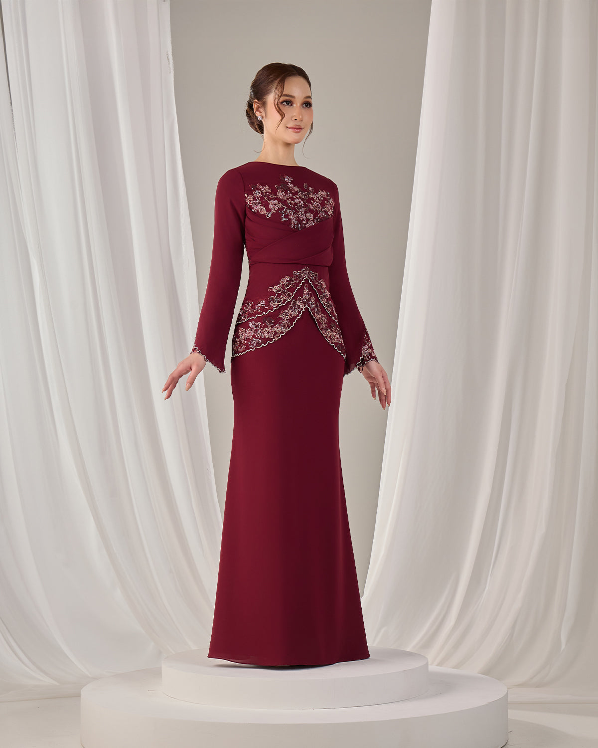 MINOR DEFECT NELLY DRESS (BURGUNDY)