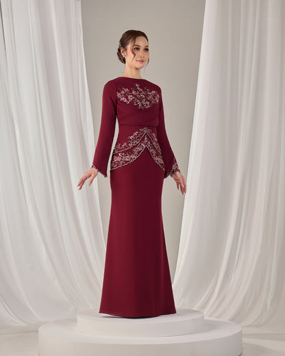 MINOR DEFECT NELLY DRESS (BURGUNDY)