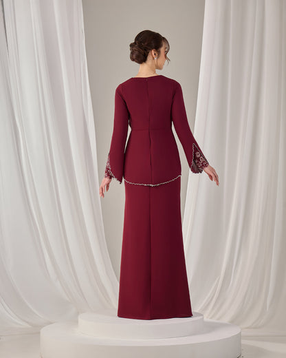 MINOR DEFECT NELLY DRESS (BURGUNDY)