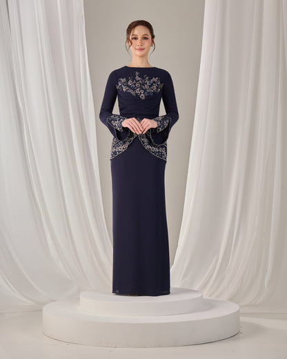 NELLY DRESS (NAVY BLUE)