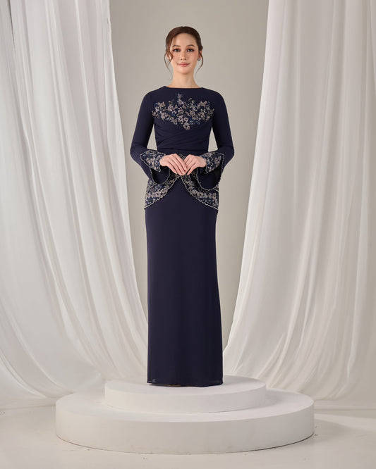 NELLY DRESS (NAVY BLUE)