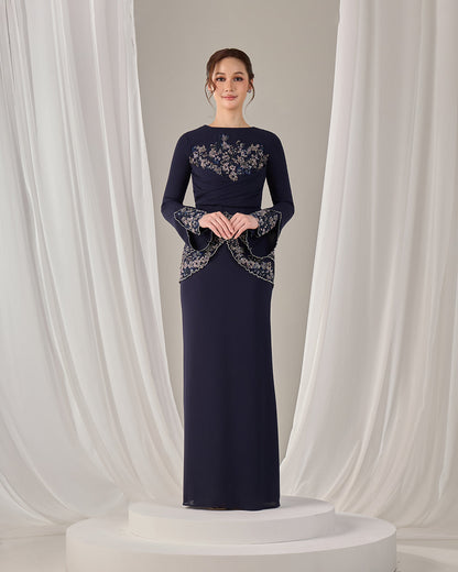 MINOR DEFECT NELLY DRESS (NAVY BLUE)