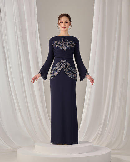 NELLY DRESS (NAVY BLUE)