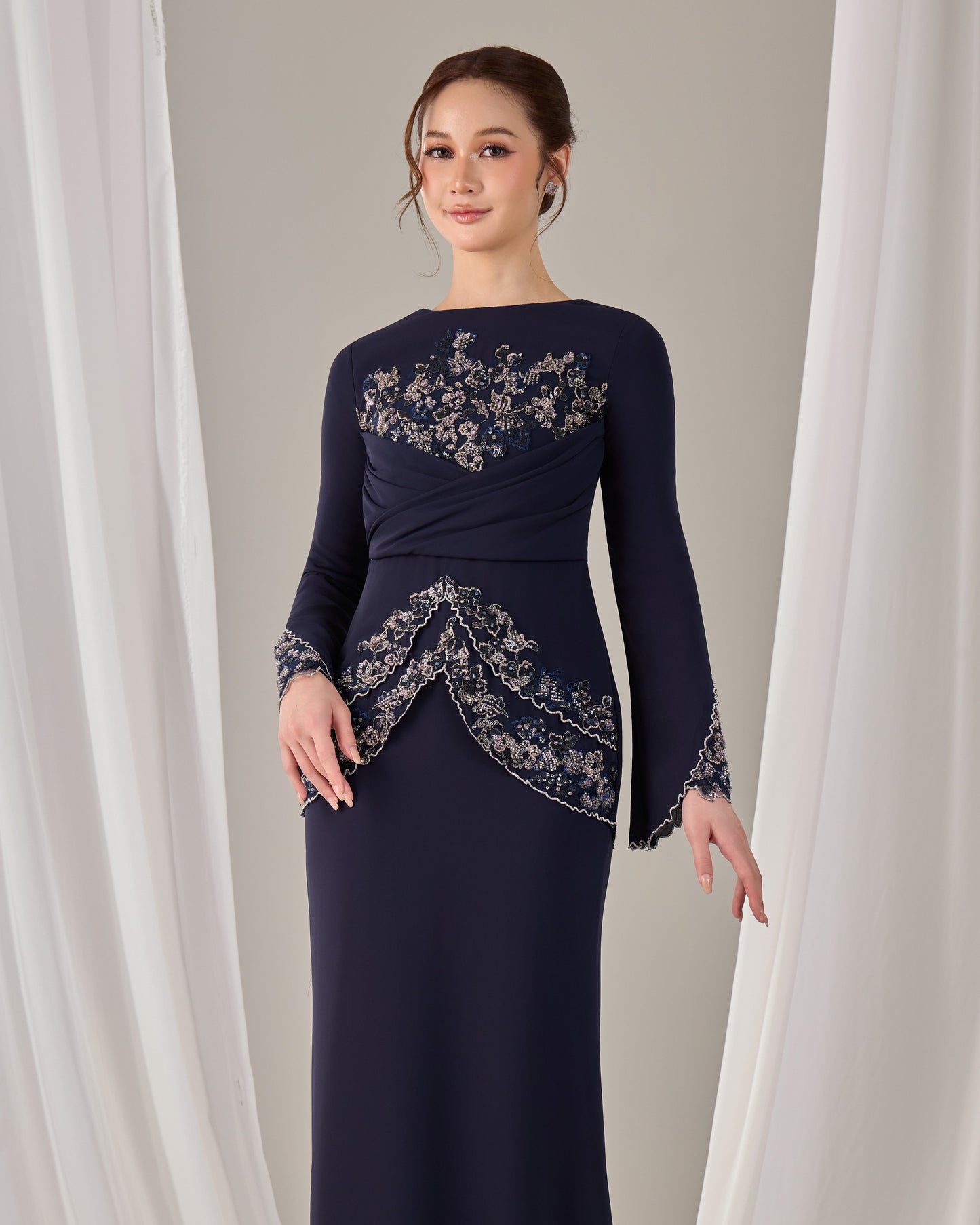 MINOR DEFECT NELLY DRESS (NAVY BLUE)