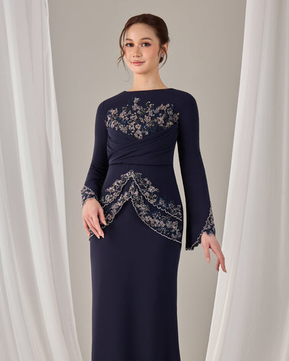 MINOR DEFECT NELLY DRESS (NAVY BLUE)