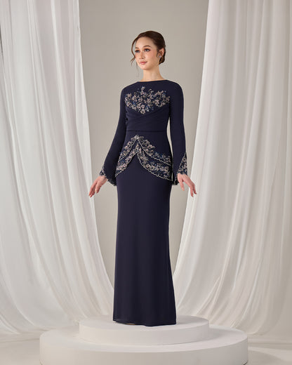 NELLY DRESS (NAVY BLUE)
