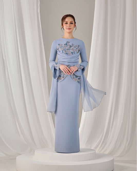 MINOR DEFECT NELLY DRESS (ASH BLUE)
