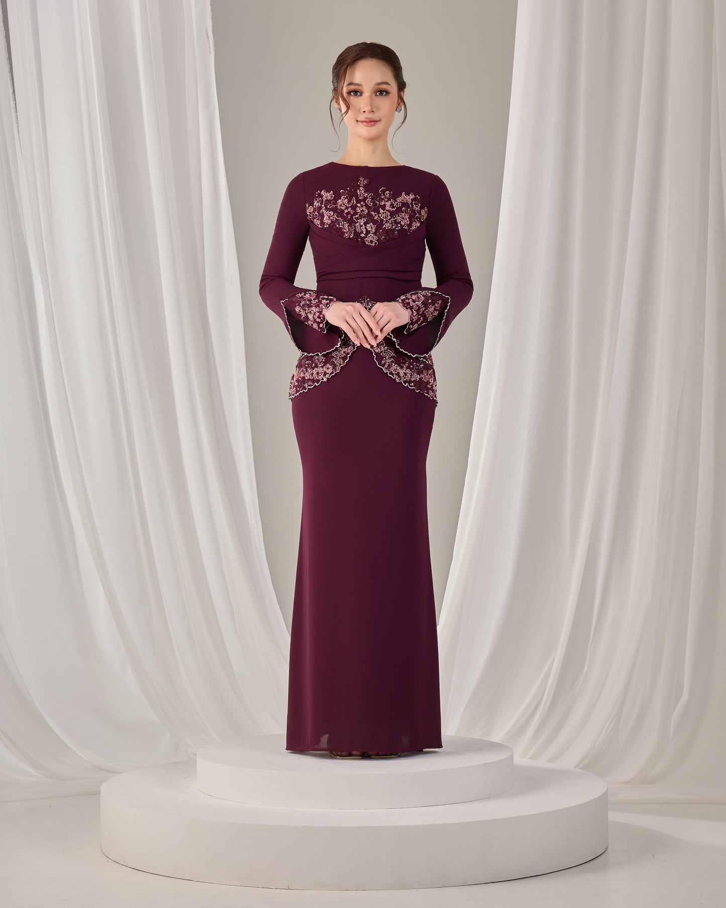 NELLY DRESS (PUPLE PLUM)