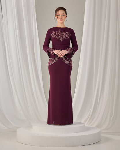 NELLY DRESS (PUPLE PLUM)