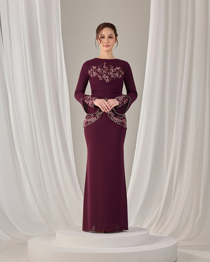 NELLY DRESS (PUPLE PLUM)