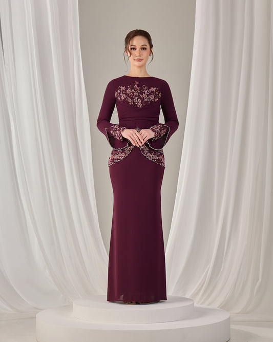 NELLY DRESS (PUPLE PLUM)