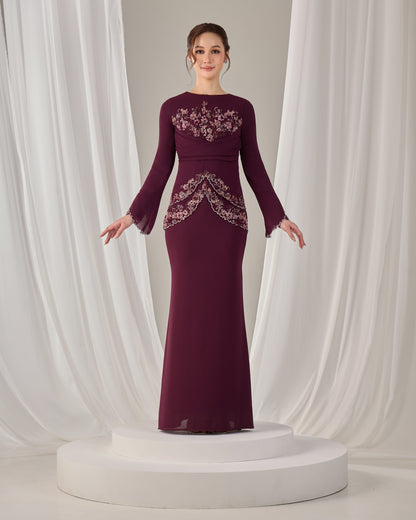 NELLY DRESS (PUPLE PLUM)