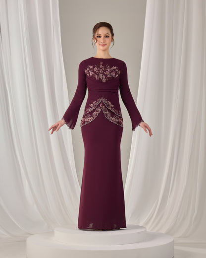 NELLY DRESS (PUPLE PLUM)