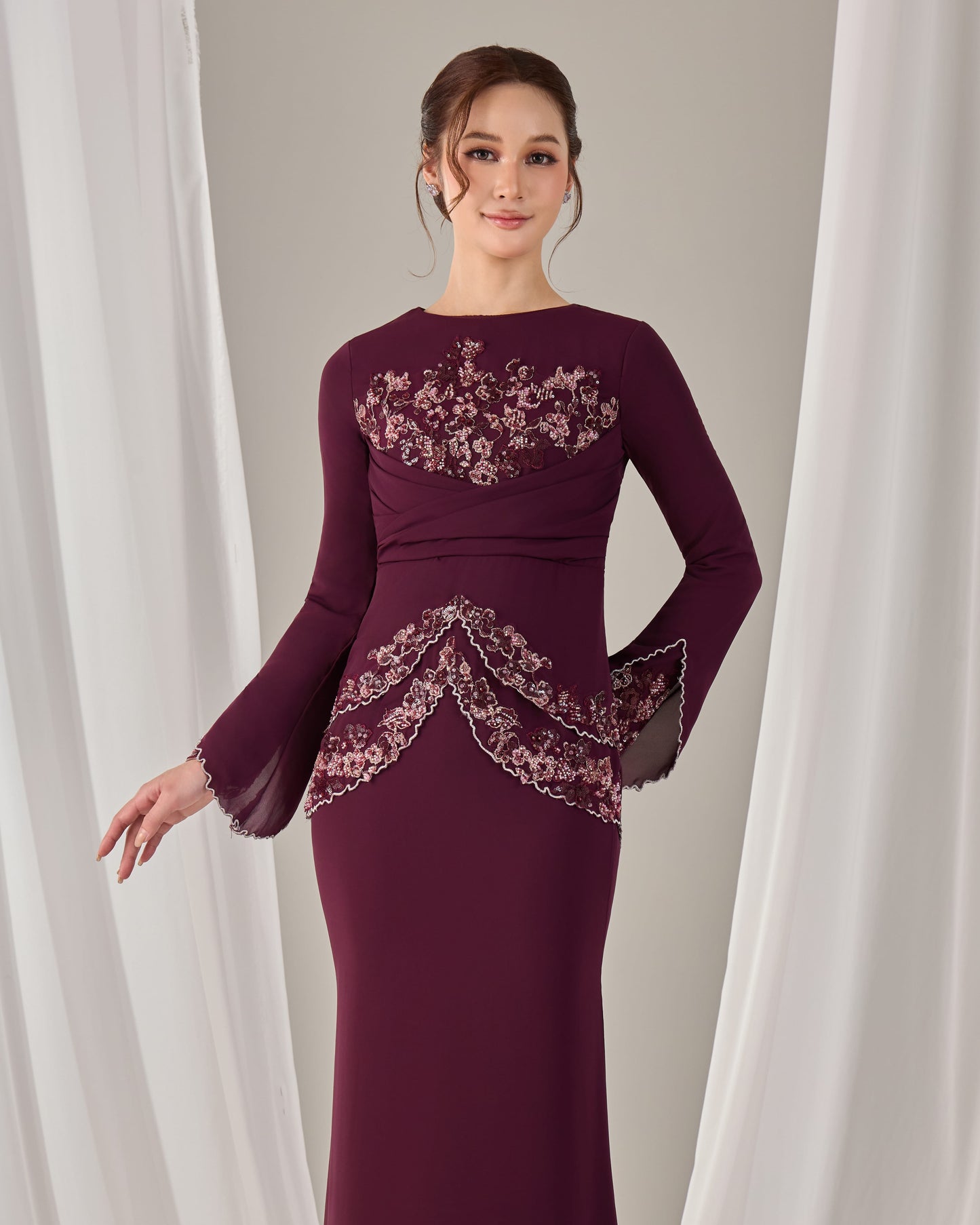 NELLY DRESS (PUPLE PLUM)