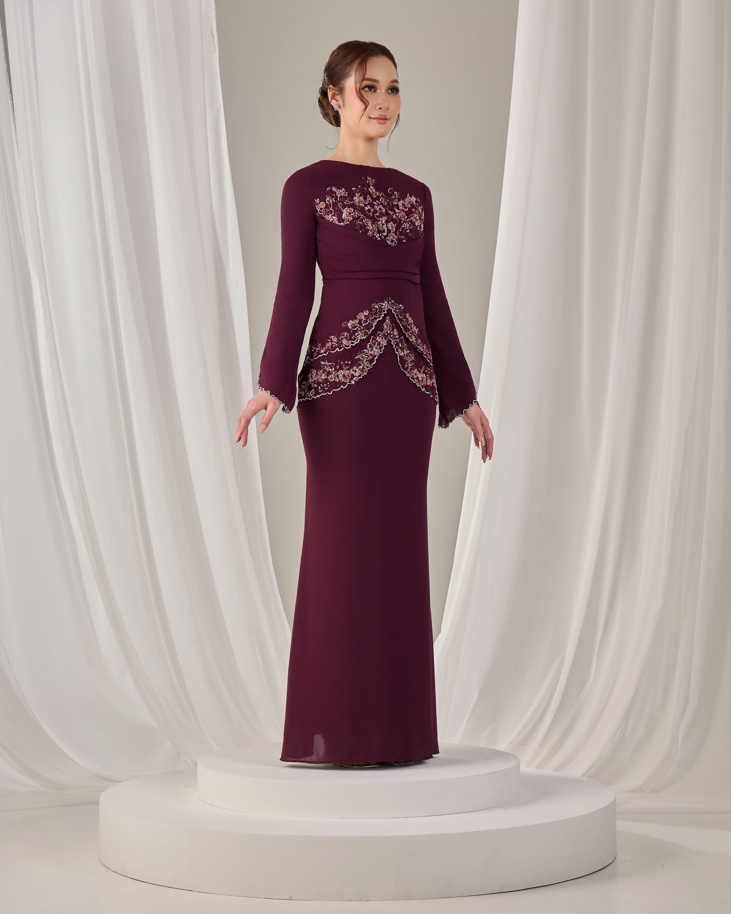 NELLY DRESS (PUPLE PLUM)