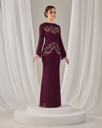 NELLY DRESS (PUPLE PLUM)