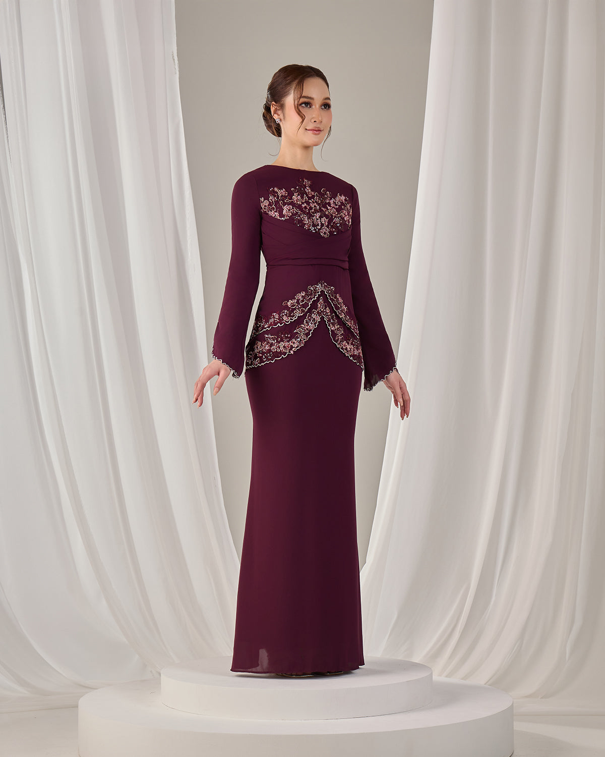 NELLY DRESS (PUPLE PLUM)