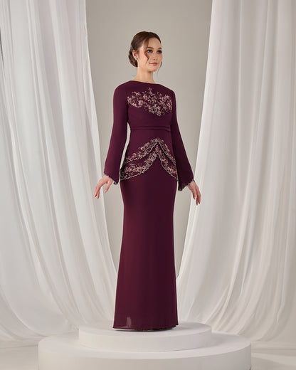 NELLY DRESS (PUPLE PLUM)