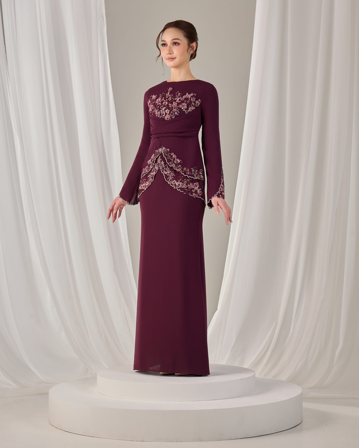 NELLY DRESS (PUPLE PLUM)