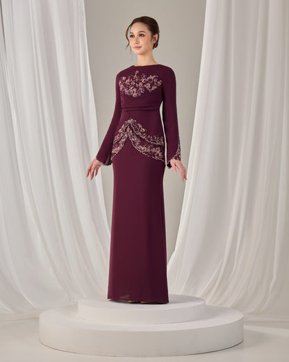 NELLY DRESS (PUPLE PLUM)