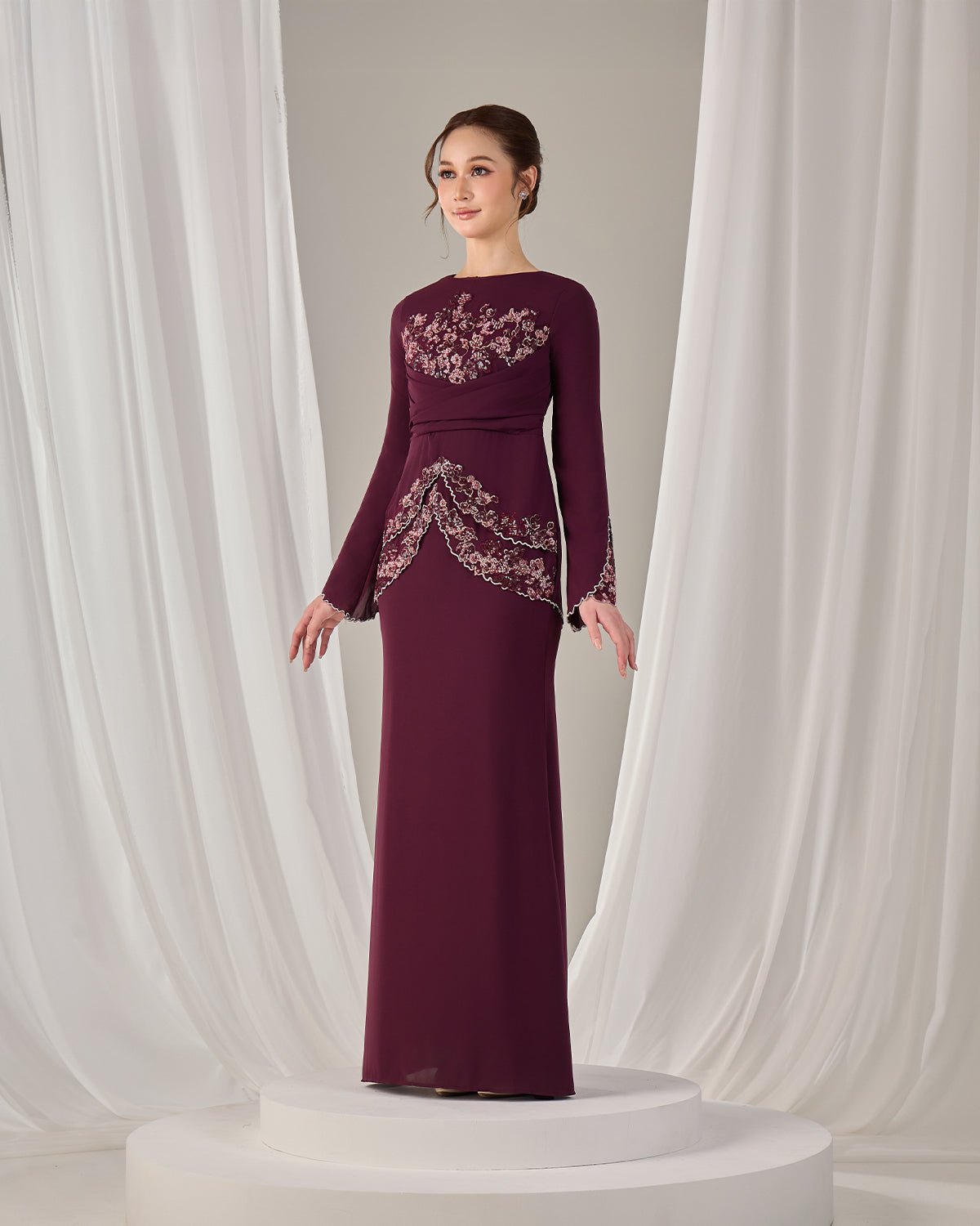 NELLY DRESS (PUPLE PLUM)