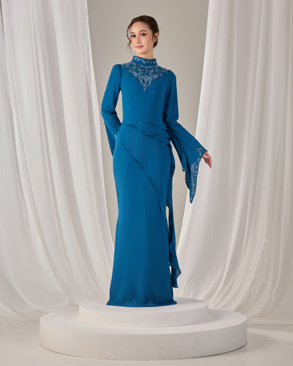 AVELIA DRESS (TEAL BLUE)