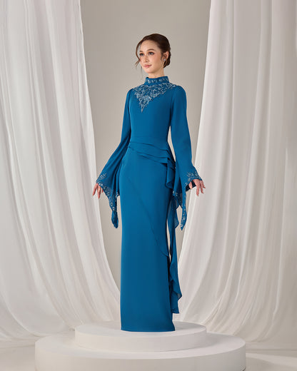 AVELIA DRESS (TEAL BLUE)