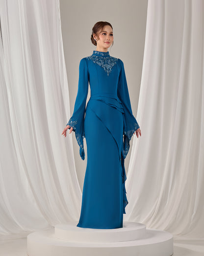 AVELIA DRESS (TEAL BLUE)