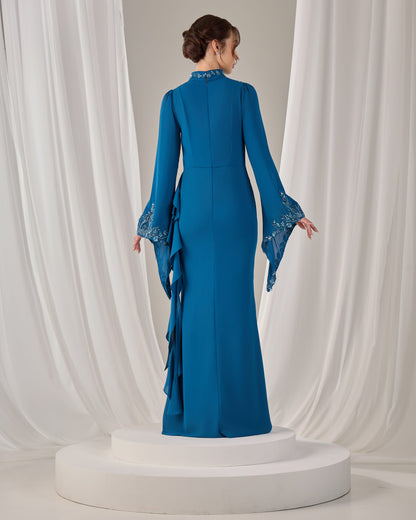 AVELIA DRESS (TEAL BLUE)