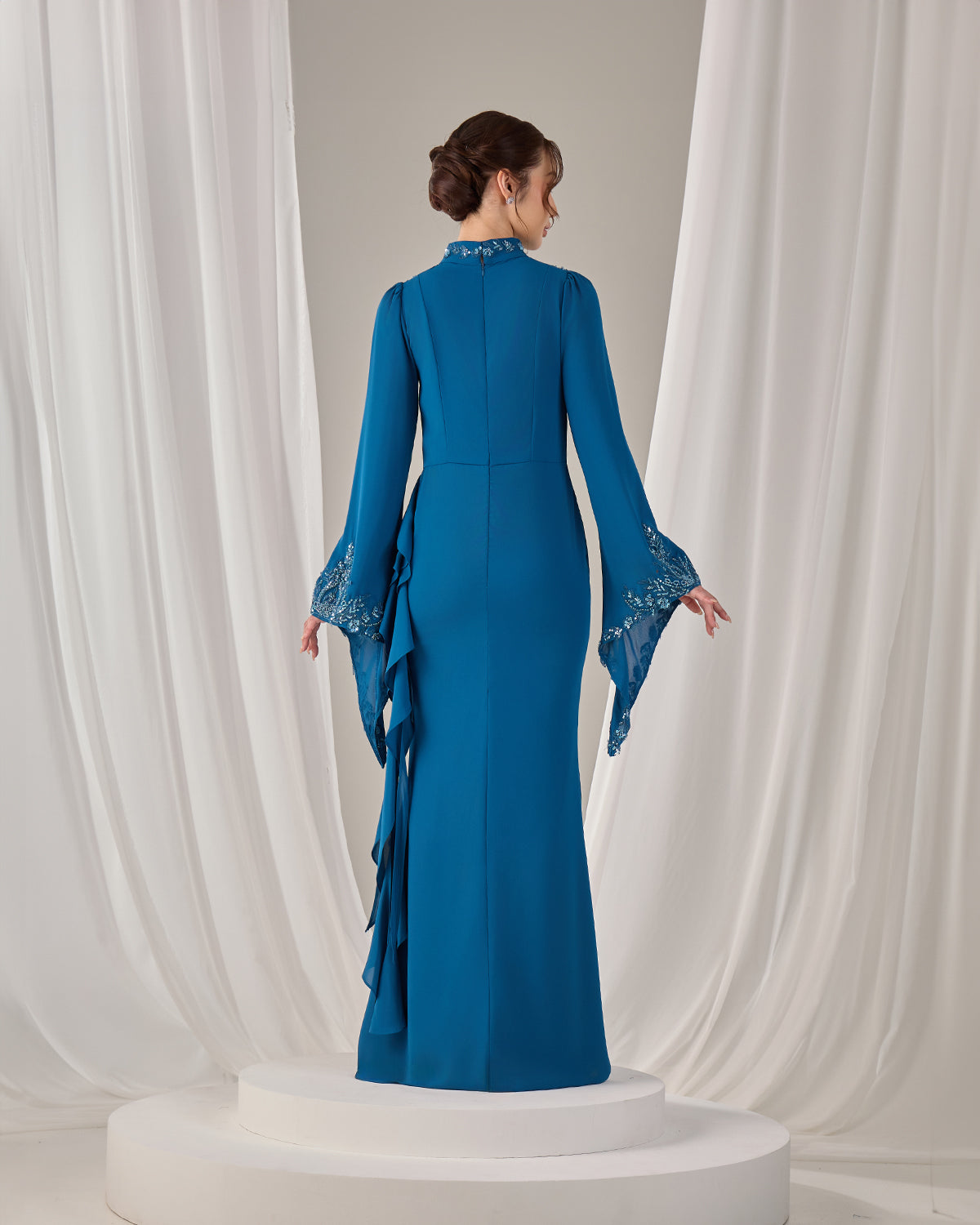 AVELIA DRESS (TEAL BLUE)