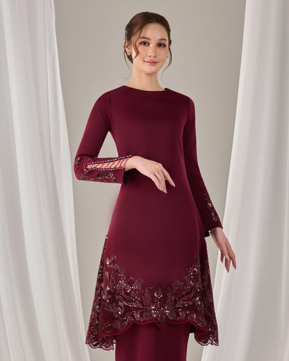 MINOR DEFECT SURI BRIDE KURUNG (BURGUNDY)