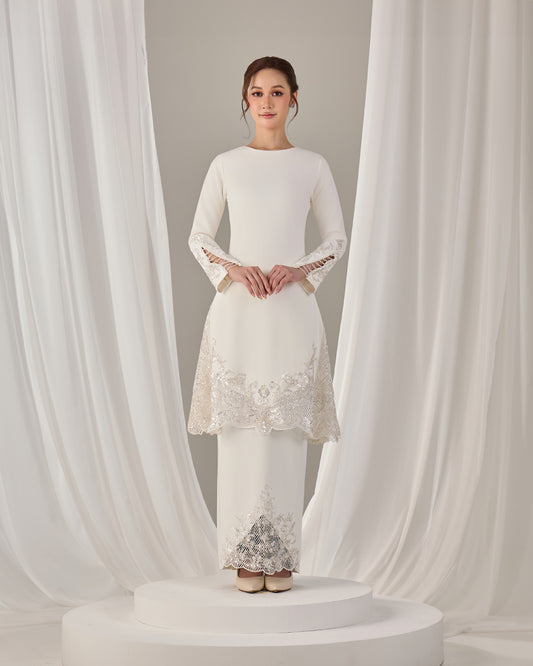 MINOR DEFECT SURI BRIDE KURUNG (OFF WHITE)