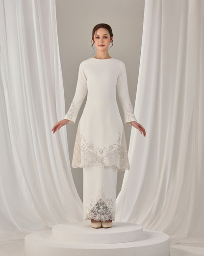 MINOR DEFECT SURI BRIDE KURUNG (OFF WHITE)
