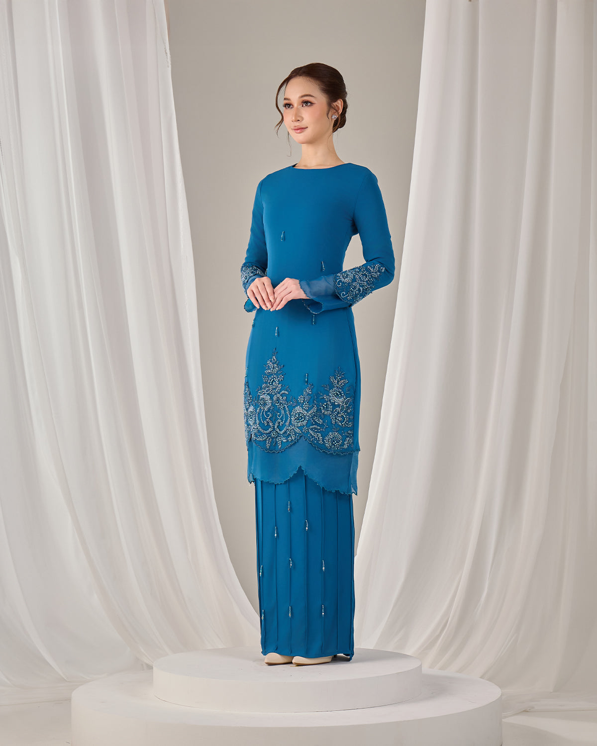 DARIYA KURUNG (TEAL BLUE)