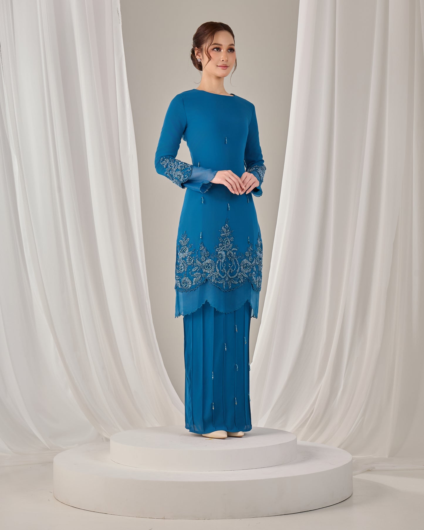 DARIYA KURUNG (TEAL BLUE)